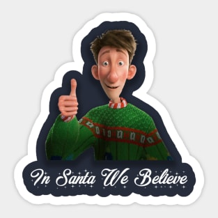 Arthur Christmas Believe Sticker